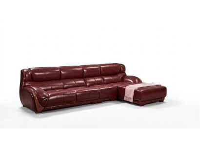 Corner sofa leather upholstery seat couch suite living room landscape sofas