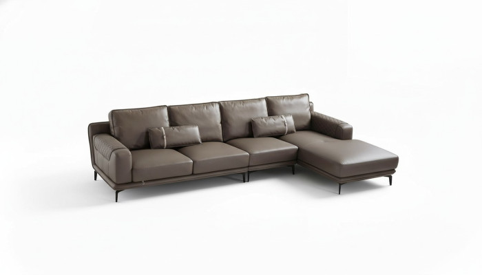 Corner sofa couch designer upholstery seat corner living landscape leather couches