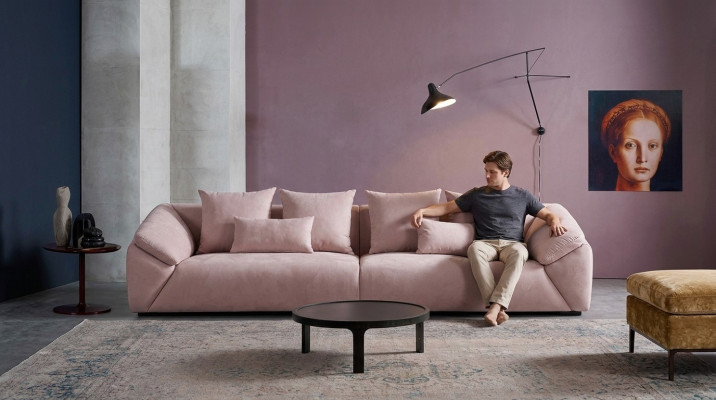 XXL Big Sofa Couch Living Landscape Sofas Couches Upholstered 4-Seater XXL 330 cm