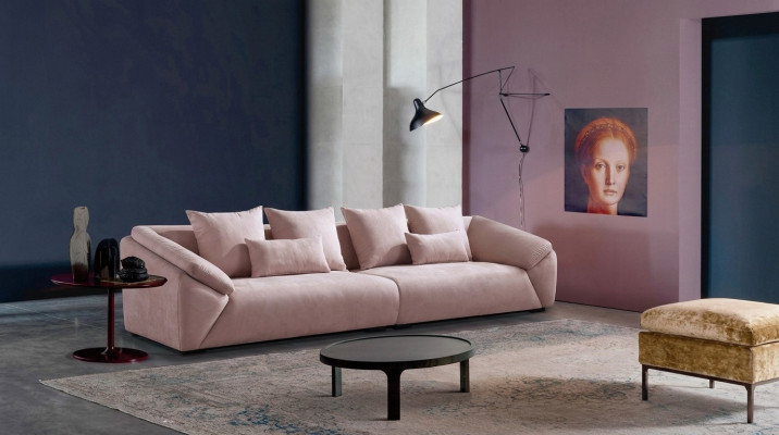 XXL Big Sofa Couch Living Landscape Sofas Couches Upholstered 4-Seater XXL 330 cm
