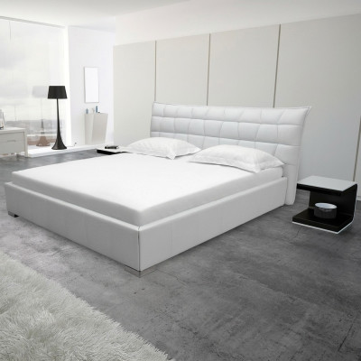Leather design bed double beds luxury marriage modern hotel frame sleep