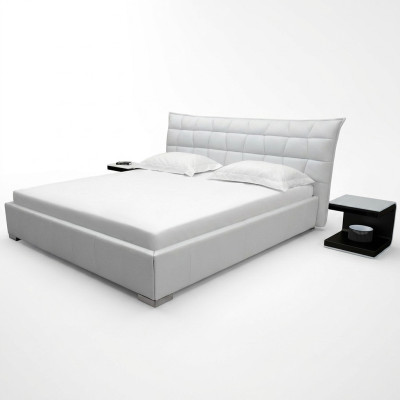 Leather design bed double beds luxury marriage modern hotel frame sleep