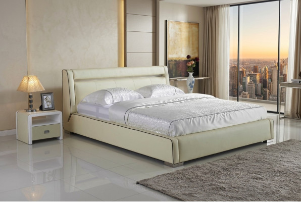 Design beds double luxury marital modern hotel frame sleeping room