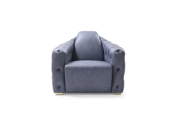 Armchair Couch Upholstery Designer Textile 1-Seater Upholstery Chesterfield Seat Couches