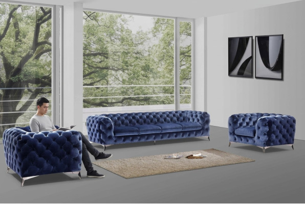 Chesterfield sofa set upholstery XXL big set textile 4+1+1 designer