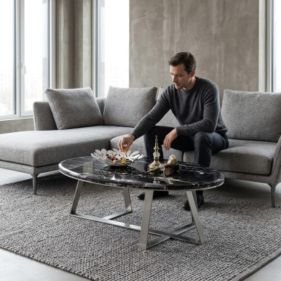 Couch Table Round Tables Round Sofa New Metal Glass Side Designer