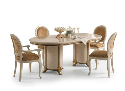 6 chairs + table set kitchen designer baroque rococo classic art nouveau