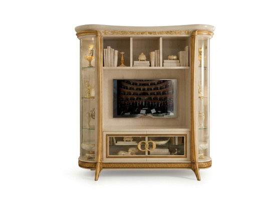 Cabinet Media Cabinet Baroque Rococo Art Nouveau Antique Designer Furniture