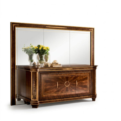 Buffet sideboard sideboards living room wall cabinet + mirror