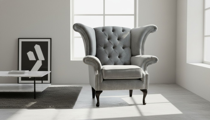 Wing chair, upholstered sofas, armchair, 1-seater sofa, Chesterfield chair, premium class