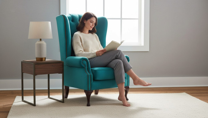 Chesterfield Wingback Armchair Upholstered Sofas Classic Chair of Premium Class #201