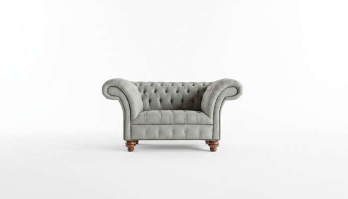 Exclusive 1-seater sofa armchair relax Chesterfield sofas couches upholstery fabric