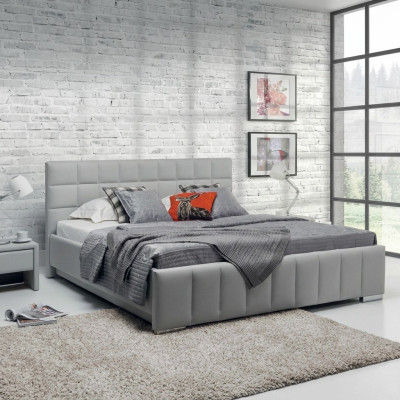High-quality luxury double bed beds upholstery design marriage hotel leather