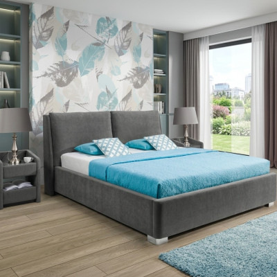 Design bed bedroom beds textile leather hotel luxury upholstery marriage double