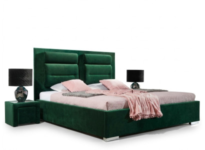 Designer bed bedroom beds textile leather hotel luxury upholstery velvet