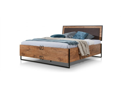 Loft Bed Wood Designer Beds Upholstery Leather Textile Fabric Hotel 140 160 180