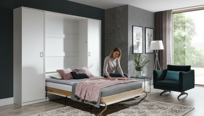 XXL wardrobe bed closet wall closet beds 90/120/140x200 cabinets