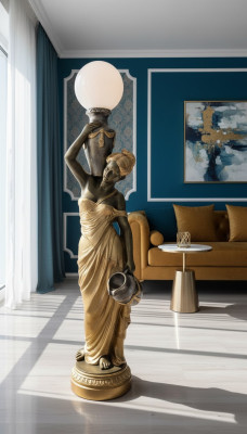 Floor lamp lamp light statue figure sculptures sculpture statues standard lamp