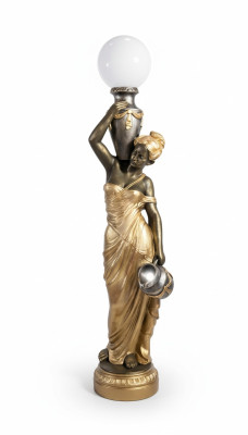Floor lamp lamp light statue figure sculptures sculpture statues standard lamp