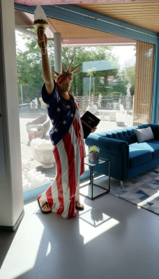 Statue of Liberty XXL 240cm Statue of Liberty Figure USA Liberty Sculptures New 6807