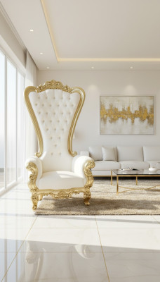 Throne Armchair Royal Upholstered Chesterfield Velvet 1 Seater Antique Style Chairs