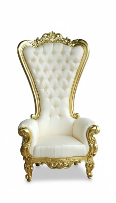 Throne Armchair Royal Upholstered Chesterfield Velvet 1 Seater Antique Style Chairs