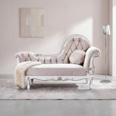 Chaise lounge Chesterfield recamier antique style Noble chaise longue sofa lounger new