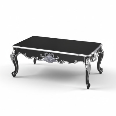Baroque Rococo Extra Class Coffee Table Decor Wood Table Side Sofa Couch