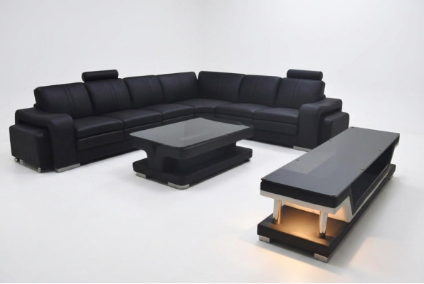 Leather Sofa Living Landscape Corner Ensemble Design Sofa L-Shape A1109B Sofas Couches