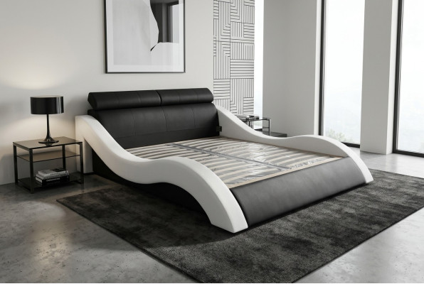 Double Luxury Design Leather Hotel Bed Upholstered Beds Modern Multifunction