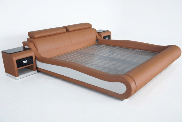 Design luxury bed, upholstered double hotel modern beds, leather 140/160/180/200 cm