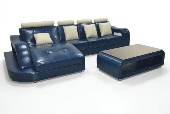 Leather sofa couch living landscape corner suite design modern sofa L-shape