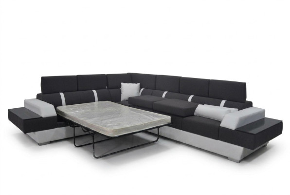 Leather sofa couch living landscape corner set design modern sofa L-shape K5015D