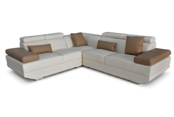 Leather sofa couch corner suite modern design sofa decor L-shape
