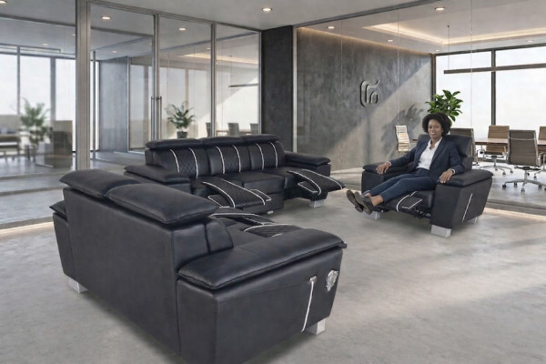 Leather sofa couch living landscape corner suite design modern sofa 3+2+1