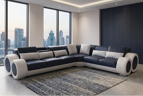 Design corner couch upholstered sofa leather seating ensemble modern couches sofas