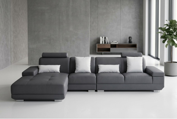 Leather couch cushion seat corner suite modern design sofas living landscape