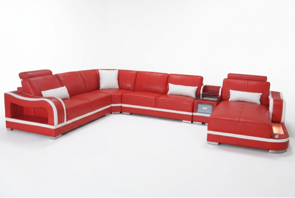 Leather Sofa Couch Living Landscape Set Design Modern Corner Decorative Sofa
