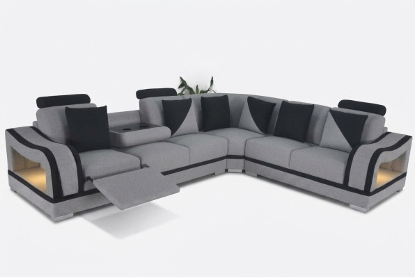 Leather sofa couch living landscape suite design modern corner sofa L-shape