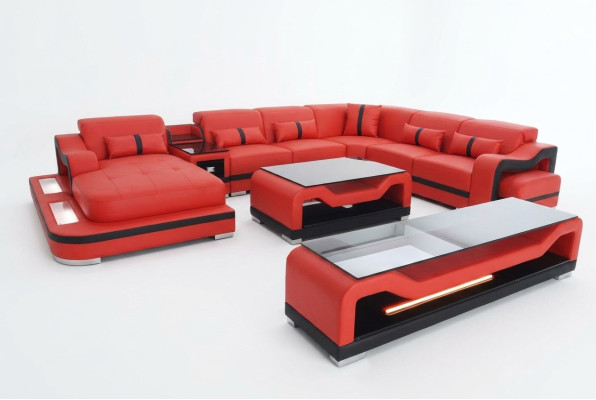 Leather sofa couch upholstery complete set furniture living room landscape couches sofas