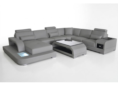 Corner sofa cushion couch seat corner leather set modern U-shape