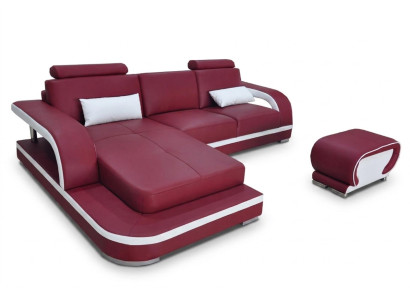 Leather corner sofa couch luxury set corner sofas couches upholstery