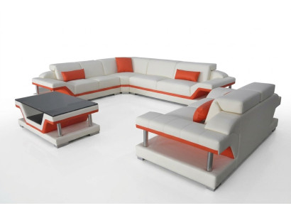 Corner sofa upholstery couch seat corner leather set living landscape modern
