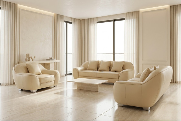 XXL Couch Corner Sofa Lounge Set Design Modern Sofa Suite 3+2+1 F3013
