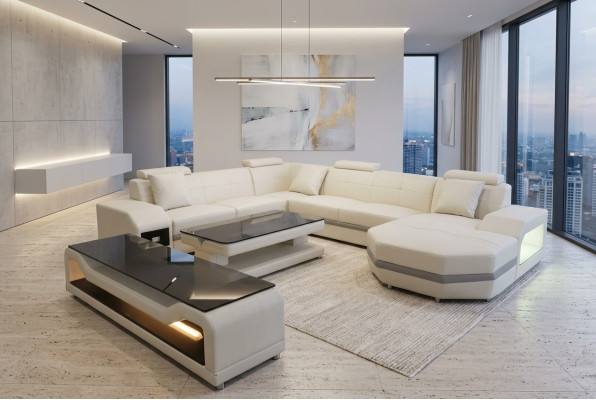 Leather corner sofa upholstery couches living landscape luxury suite corner sofas couch