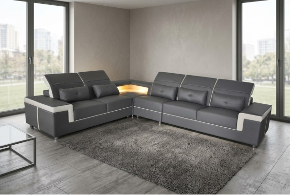 Leather corner sofa set living landscape luxury suite corner sofas upholstered couch