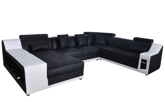Living room couch leather landscape sofa upholstery suite corner sofas seating suites new