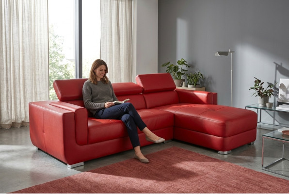 Design leather upholstery seat corner leather corner landscape room new living sofa upholstery