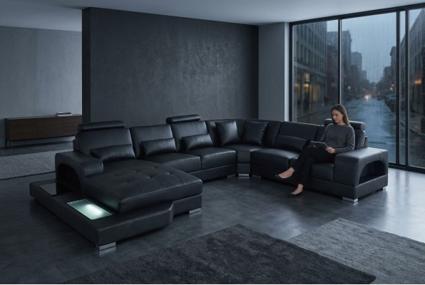 Design leather upholstered corner room sofa corner sofas landscape designer living