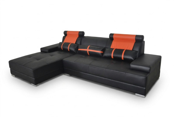 Design leather upholstery XXL seat room living sofa couch designer corner